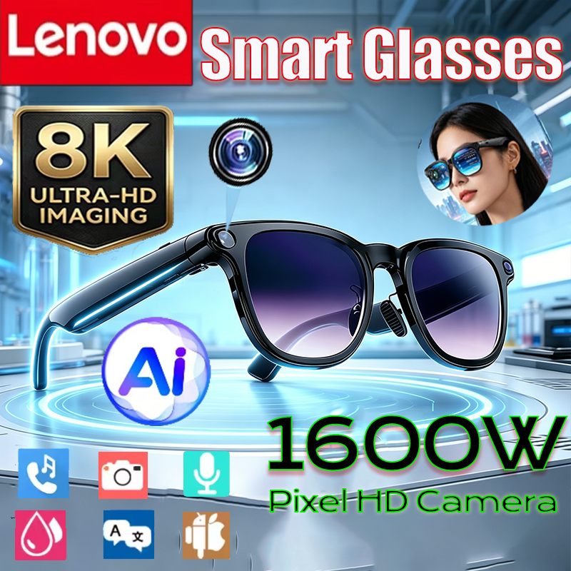 Photography Lighting Professional - Lenovo 8K 1600MP Smart Glasses AI