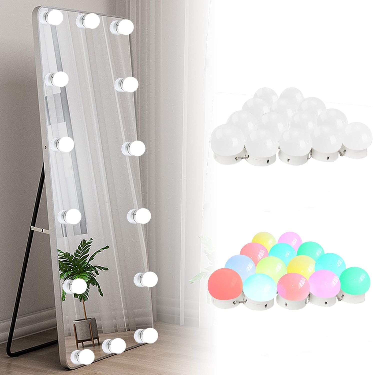 Photography Lighting Color - RGB Colorful DIY Hollywood Vanity Lights,