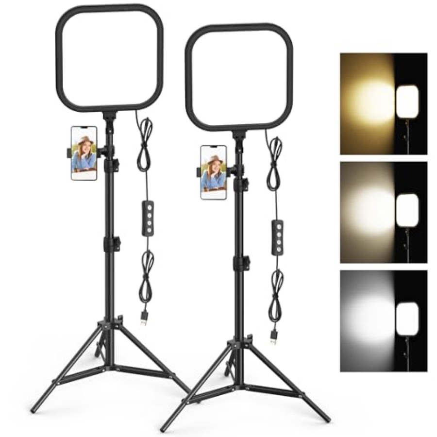 Photography Lighting Video - 2Pack LED Video Light Kit, 15W