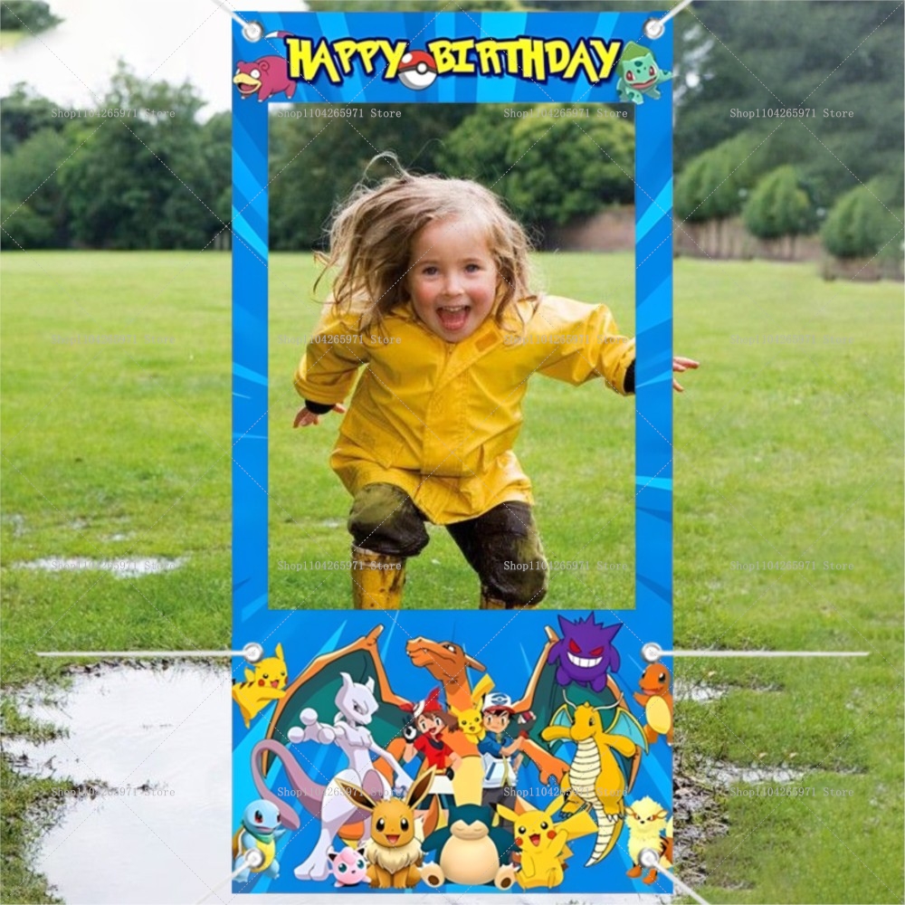 Pokemon Pikachu Photo Booth Fr - Photography Lighting Backdrop recensione e prezzo