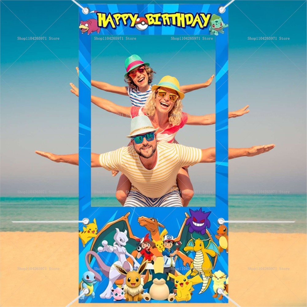 Pokemon Pikachu Photo Booth Fr - Photography Lighting Backdrop recensione e prezzo