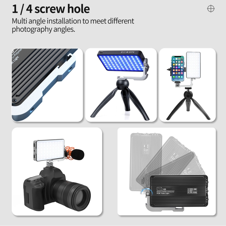 Pixel G3 Flat Panel RGB Fill L - Photography Lighting Lamp recensione e prezzo