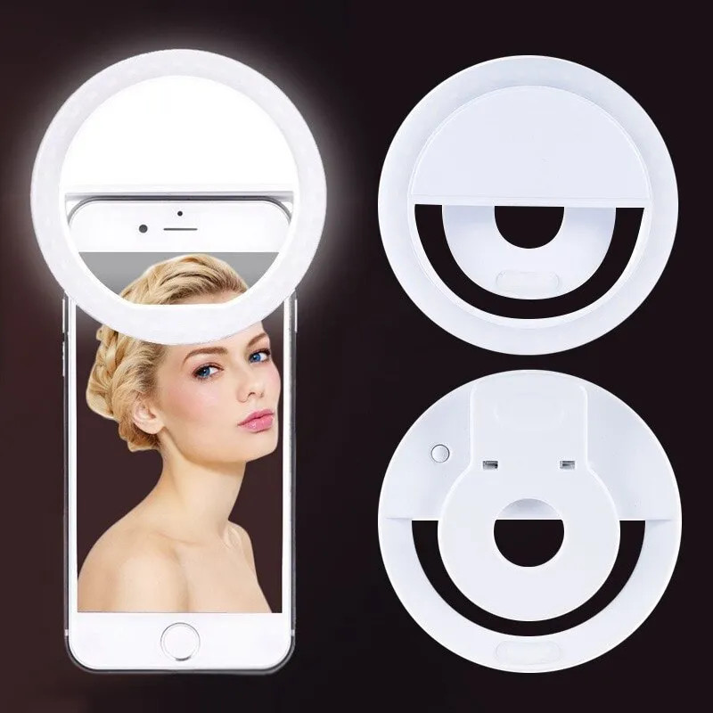 USB Rechargeable LED Selfie Ri - Photography Lighting Lamp recensione e prezzo