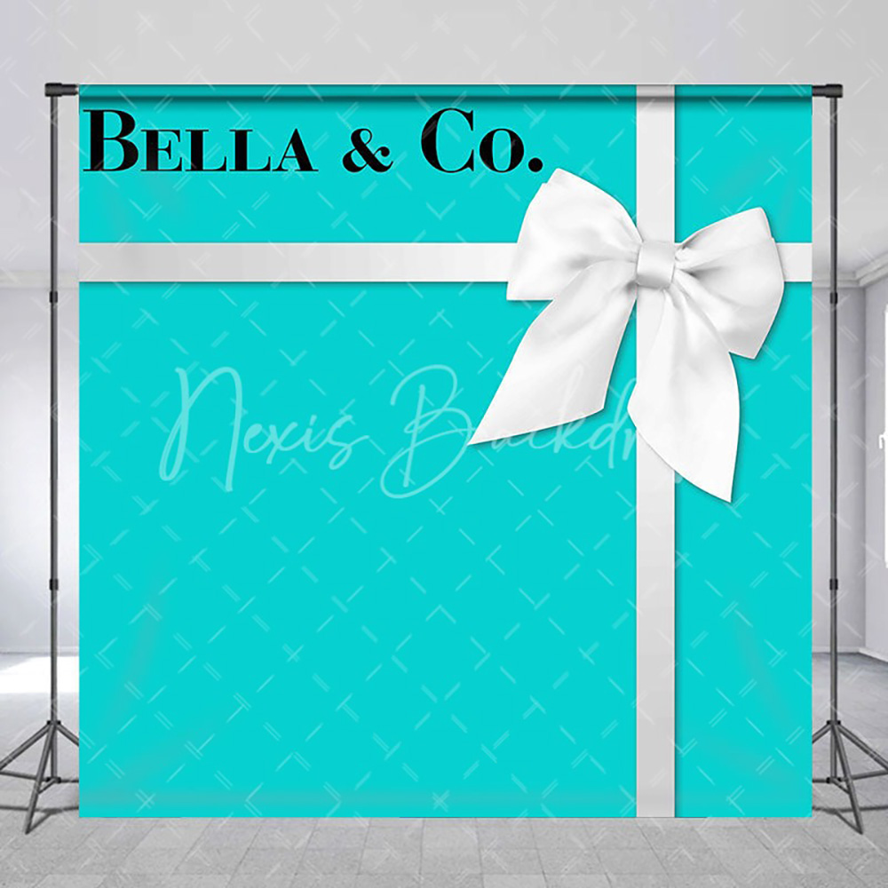 Custom Name Bow Turquoise Blue - Photography Lighting Backdrop recensione e prezzo