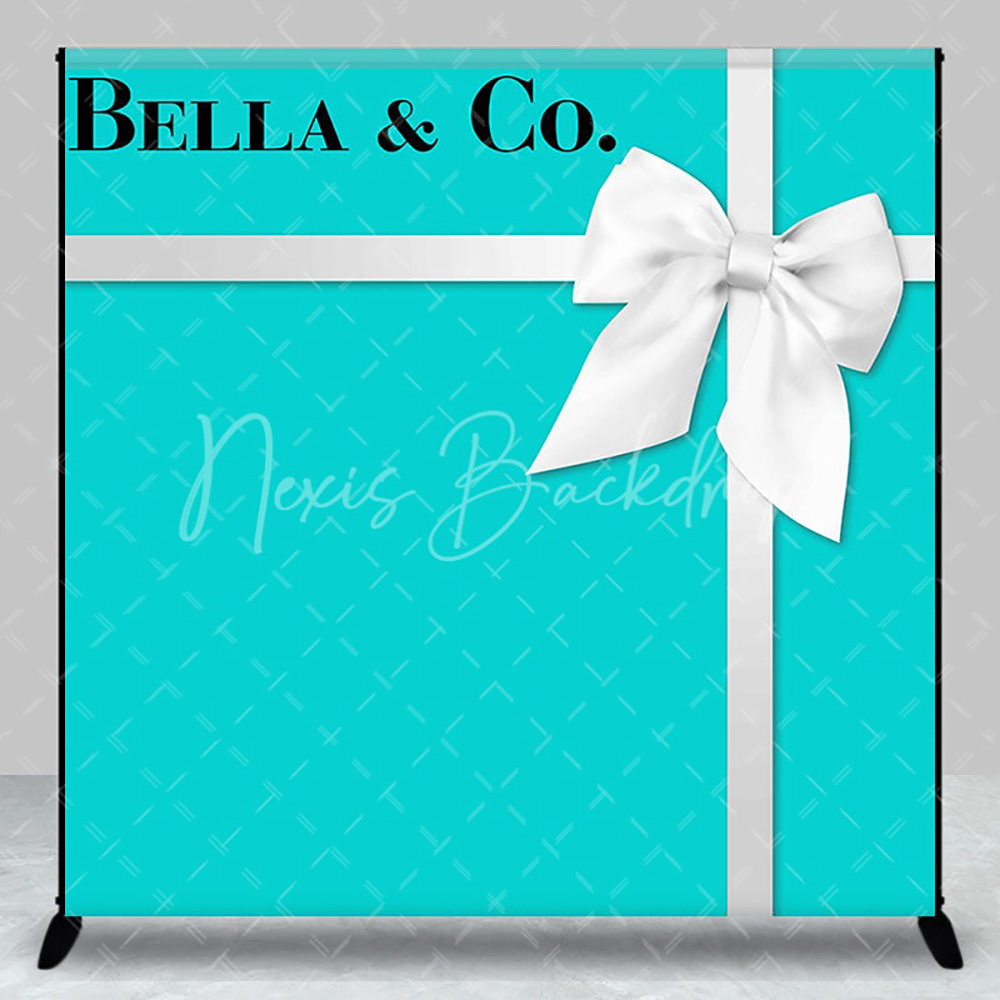 Custom Name Bow Turquoise Blue - Photography Lighting Backdrop recensione e prezzo