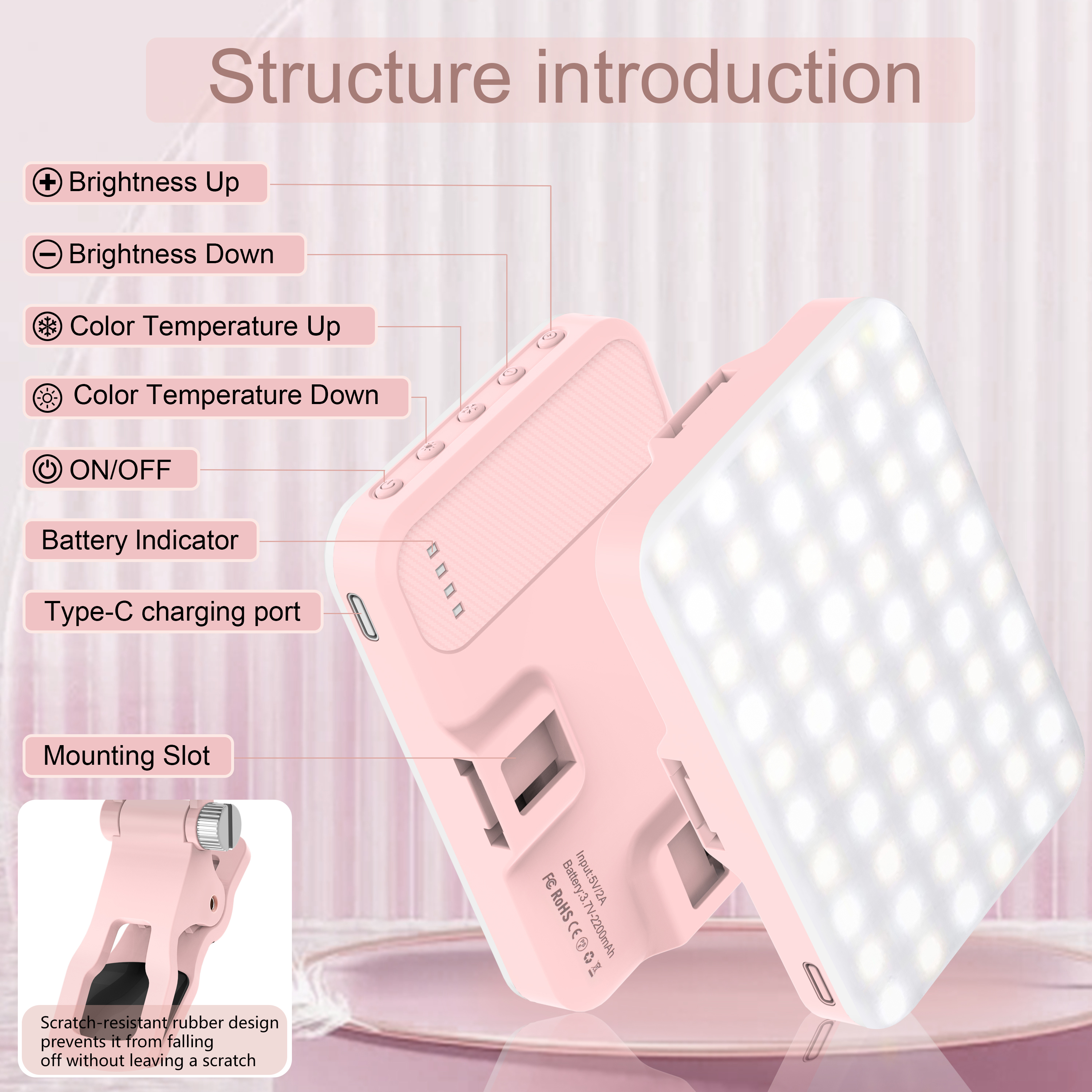 LED Selfie Light 60 High Power - Photography Lighting Professional recensione e prezzo