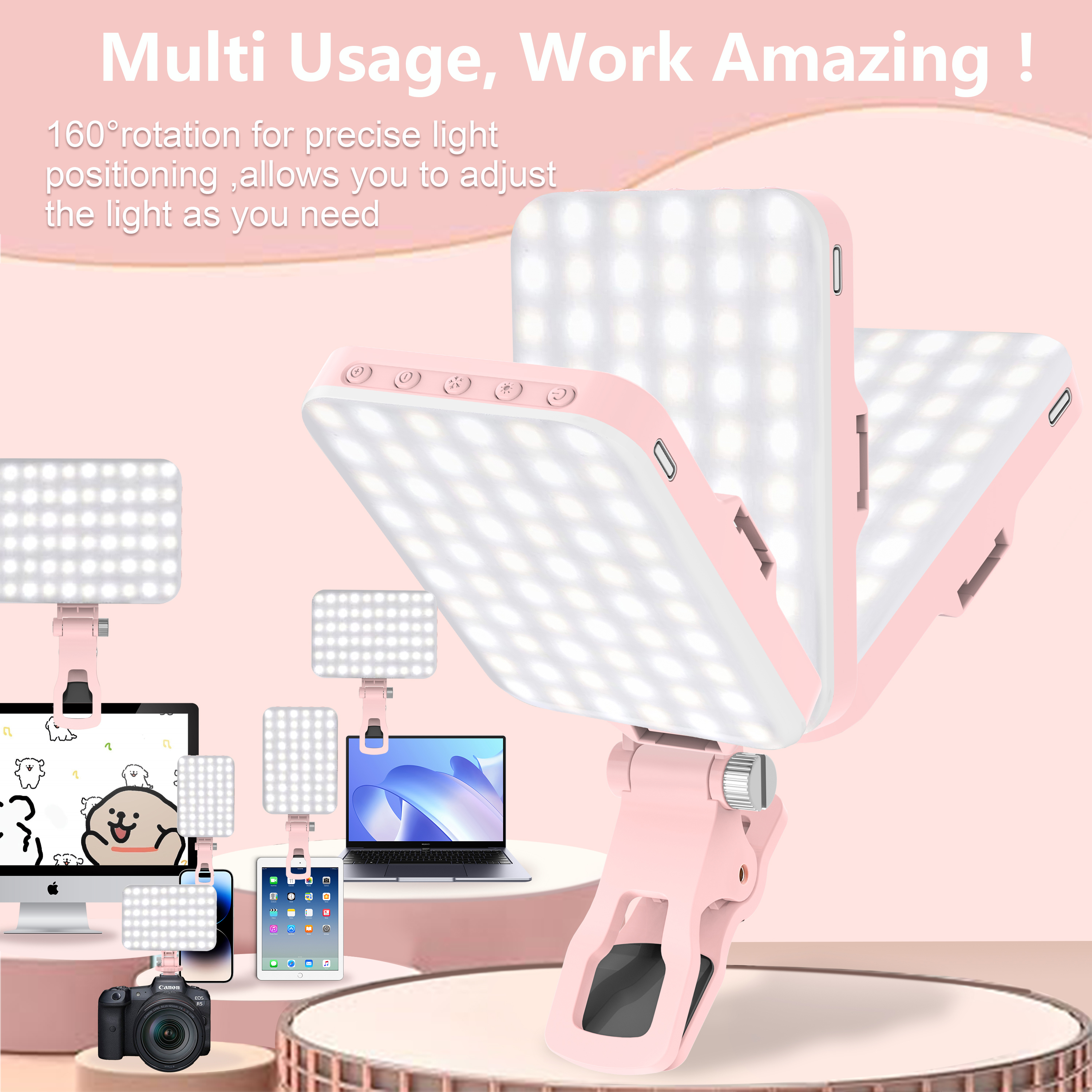 LED Selfie Light 60 High Power - Photography Lighting Professional recensione e prezzo