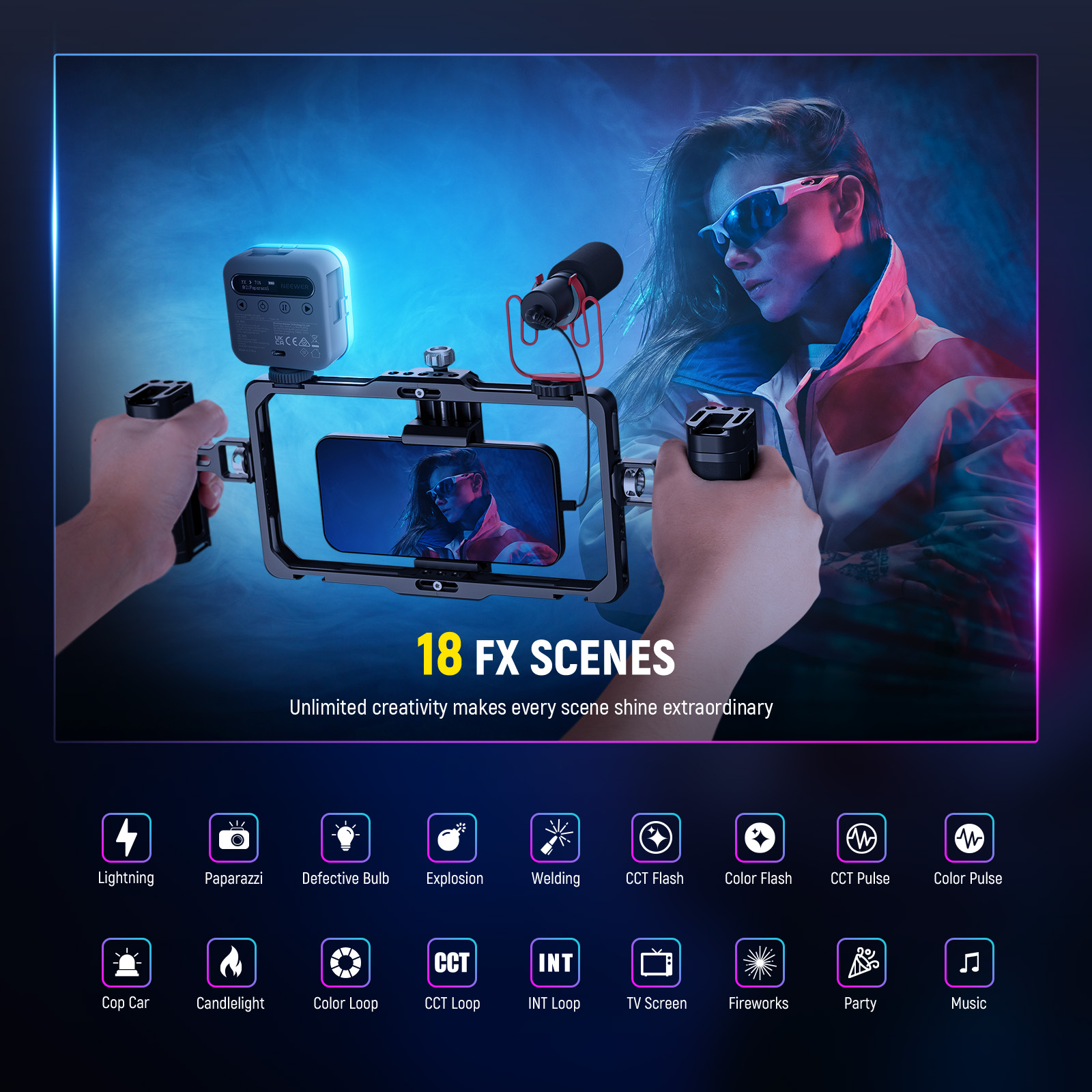NEEWER Basic Magnetic RGB Vide - Photography Lighting Basics recensione e prezzo