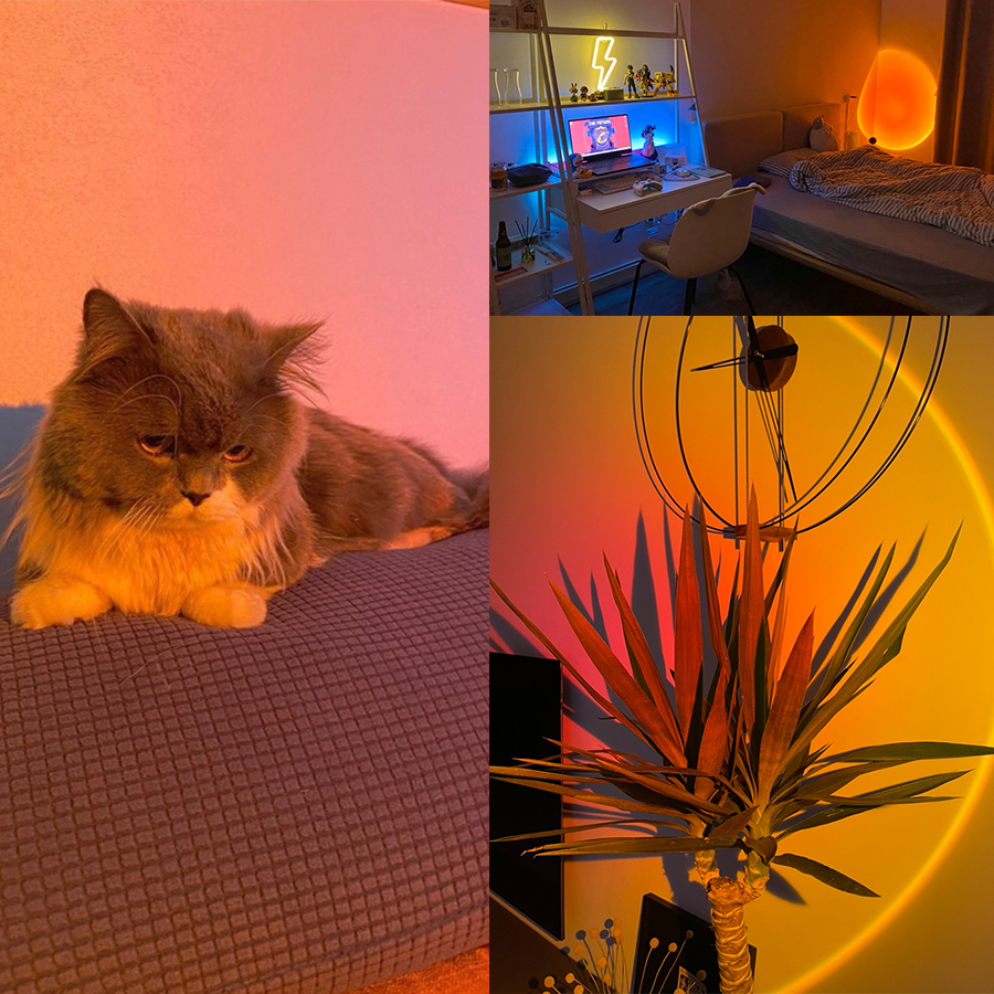 Smart Sunset Lamp Tuya LED Nig - Photography Lighting App recensione e prezzo