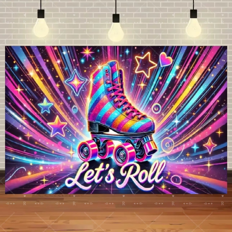 Roller Skating Shoes Theme Bir - Photography Lighting Backdrop recensione e prezzo