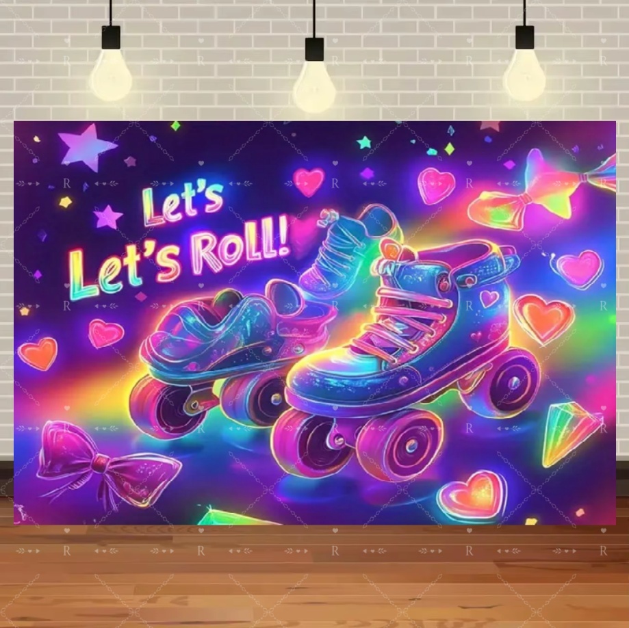 Roller Skating Shoes Theme Bir - Photography Lighting Backdrop recensione e prezzo