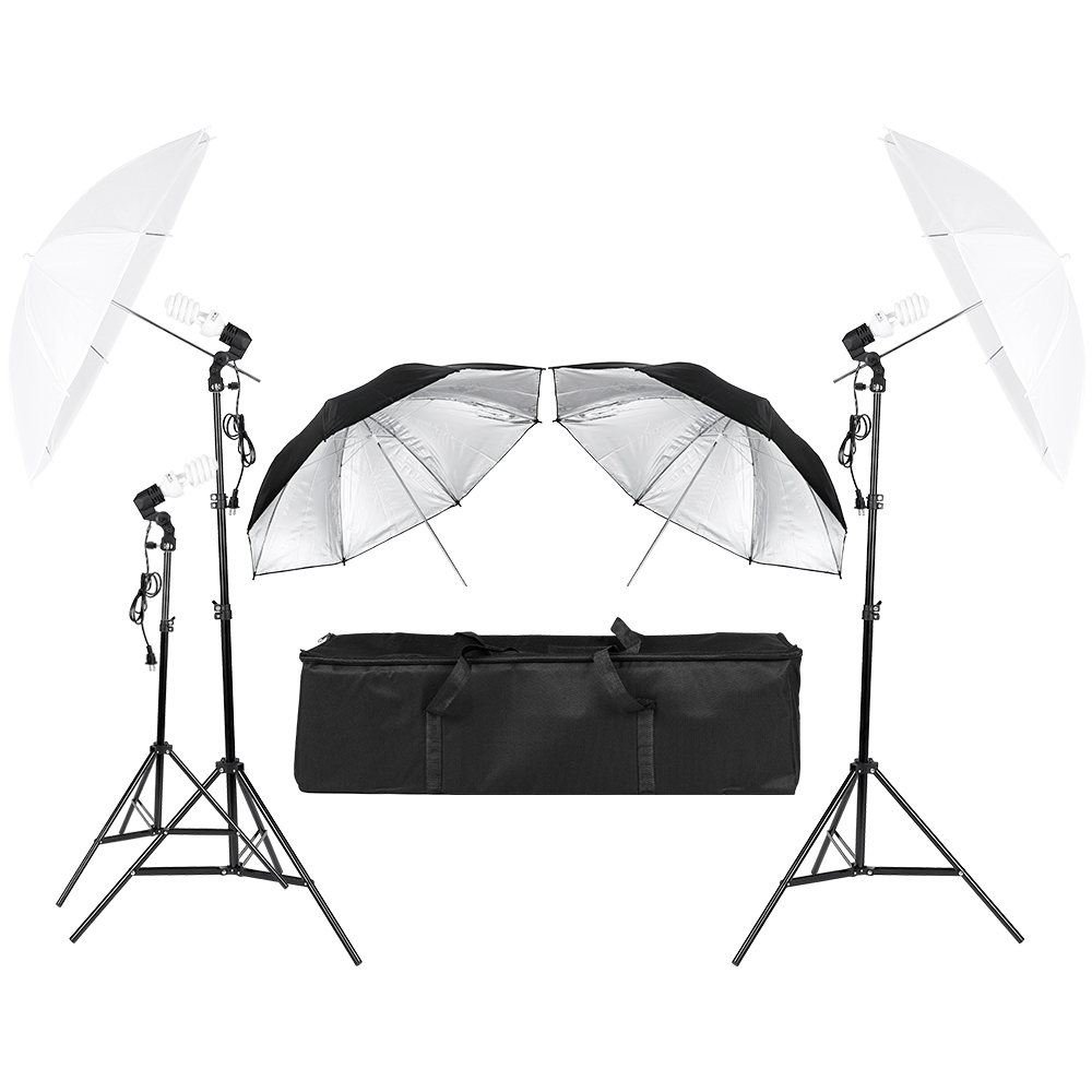 3*45W Photography Photo Video  - Photography Umbrella Lighting Kit recensione e prezzo