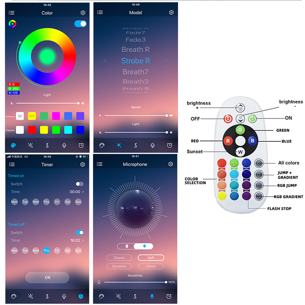 Tuya Smart Sunset Lamp Night L - Photography Lighting App recensione e prezzo