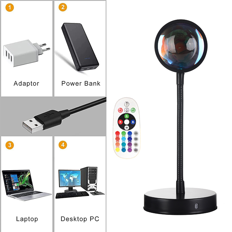 Tuya Smart Sunset Lamp Night L - Photography Lighting App recensione e prezzo