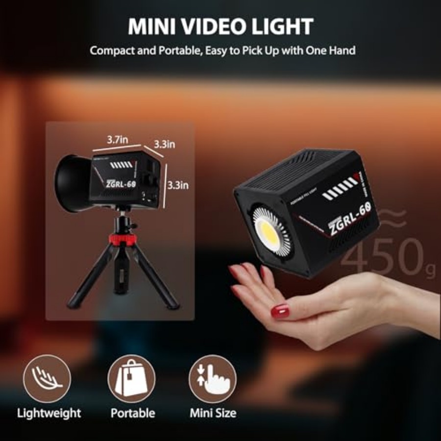 60W COB LED Video Light Handhe - Photography Lighting Color recensione e prezzo