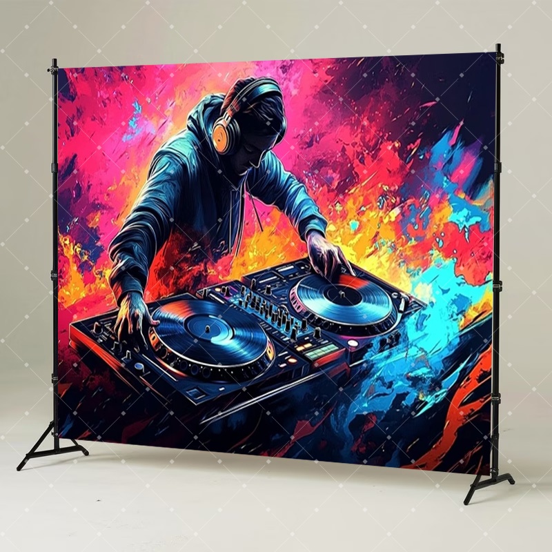 Hip Hop Music DJ Party Decorat - Photography Lighting Backdrop recensione e prezzo
