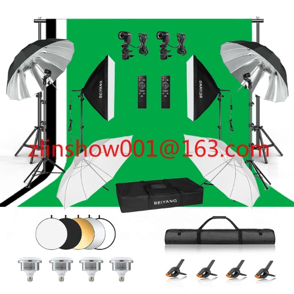 Photo Studio Equipment 2.6*3m/ - Photography Umbrella Lighting Kit recensione e prezzo