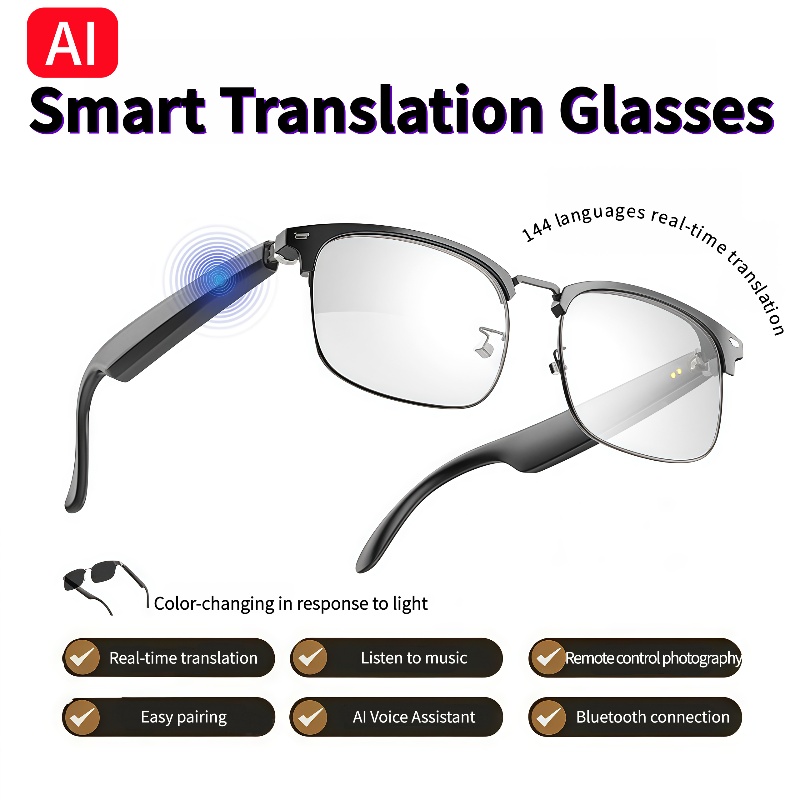 GS13 AI Smart Glasses Color-Ch - Photography Lighting Ai recensione e prezzo