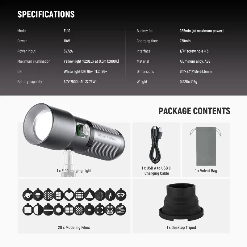 BASICS RGB Photography Flashli - Photography Lighting Basics recensione e prezzo