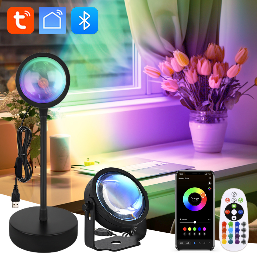 Smart Sunset Lamp Tuya USB Sun - Photography Lighting App recensione e prezzo