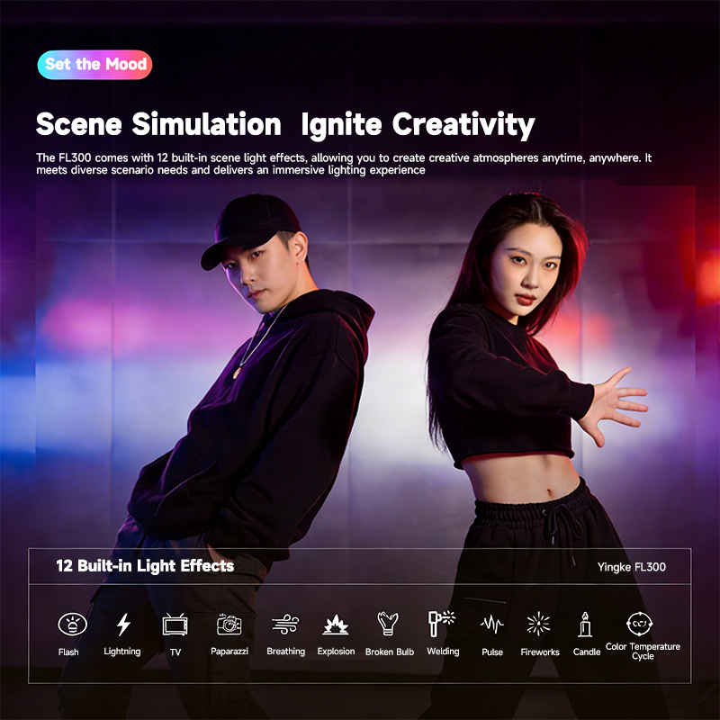 YSKE FL300 320W COB LED Video  - Photography Lighting App recensione e prezzo
