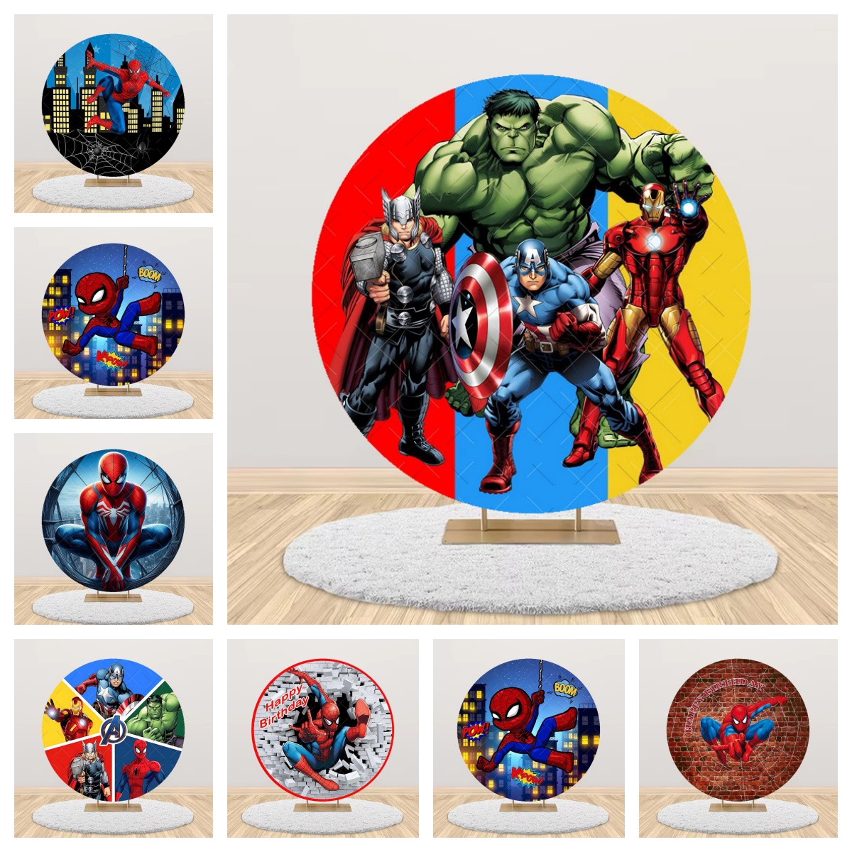 Avengers Theme Round Backdrop  - Photography Lighting Backdrop recensione e prezzo