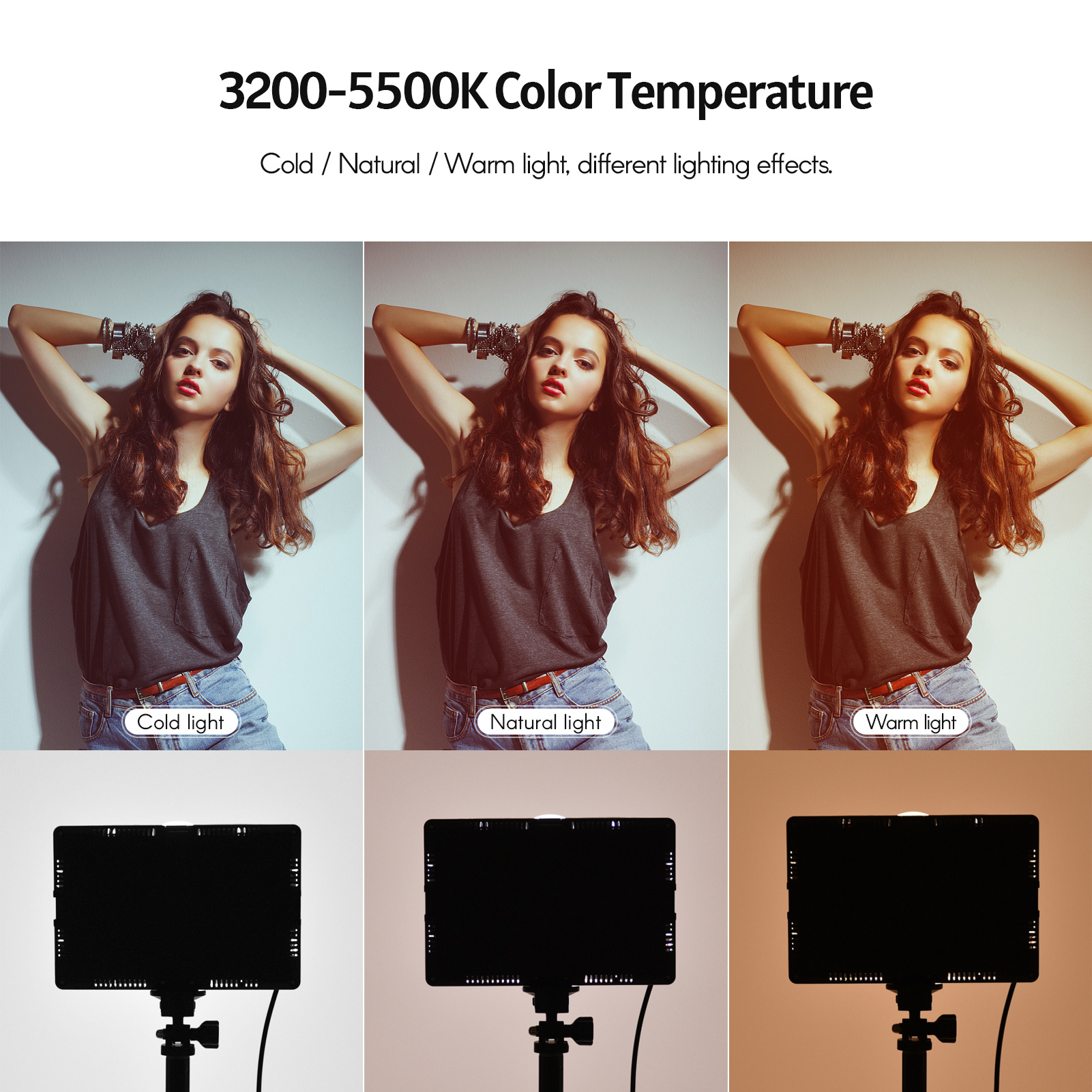 Andoer 2pcs LED Video Light Ki - Photography Umbrella Lighting Kit recensione e prezzo