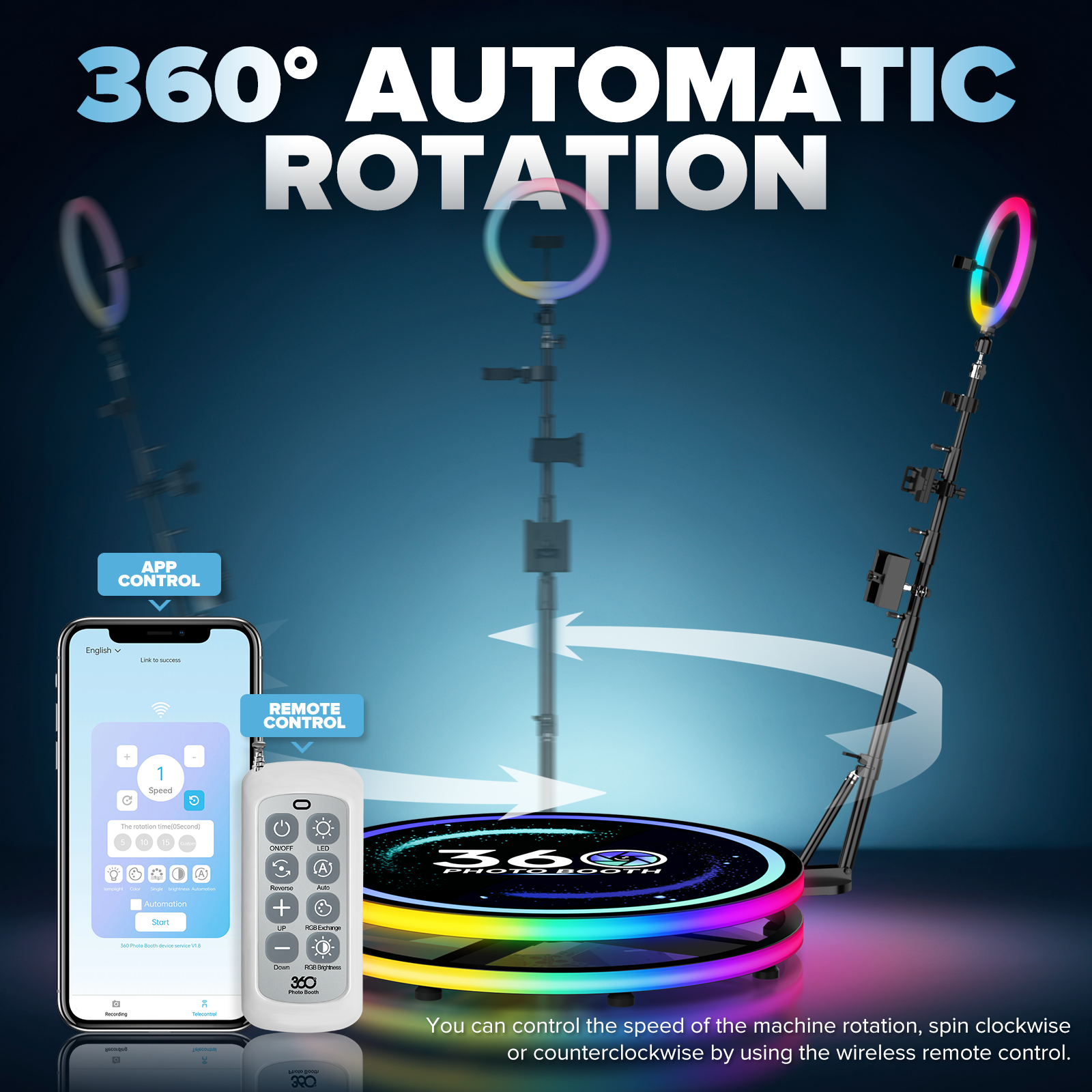 360 Rotating Photo Booth Ring  - Photography Lighting App recensione e prezzo
