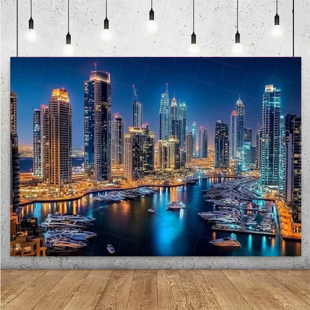 Night View High-Rise Building  - Photography Lighting Backdrop recensione e prezzo