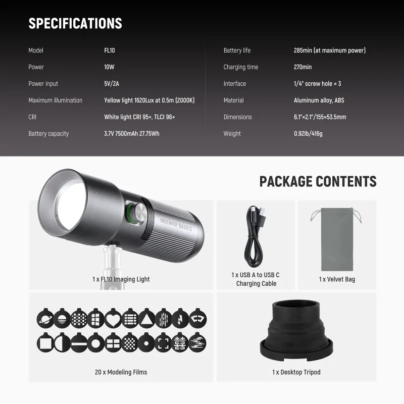 BASICS RGB Photography Flashli - Photography Lighting Basics recensione e prezzo
