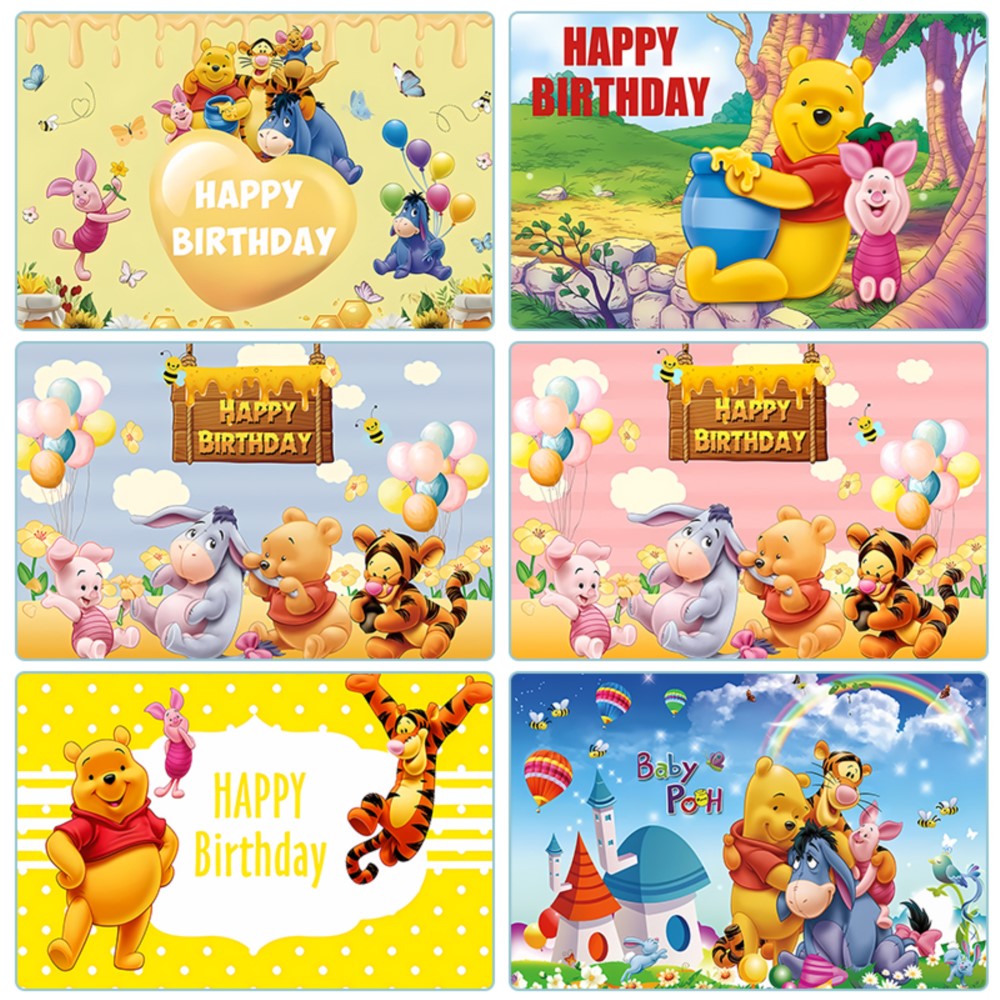 Bear Winnie The Pooh Birthday  - Photography Lighting Backdrop recensione e prezzo