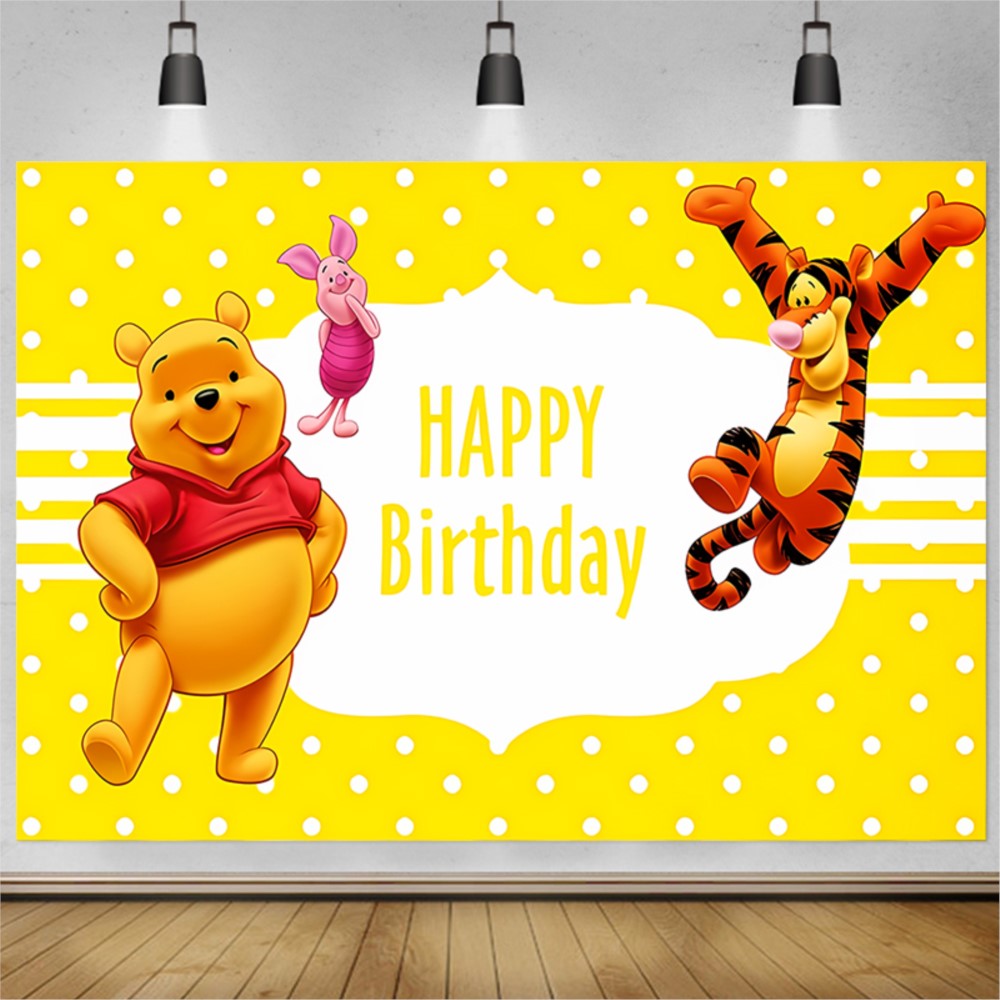 Bear Winnie The Pooh Birthday  - Photography Lighting Backdrop recensione e prezzo